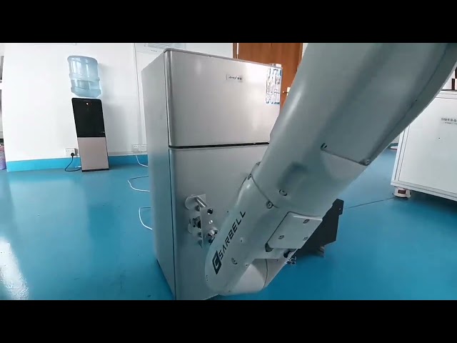 Vidéos d'entreprise À propos Robotic arm for microwave door durability test